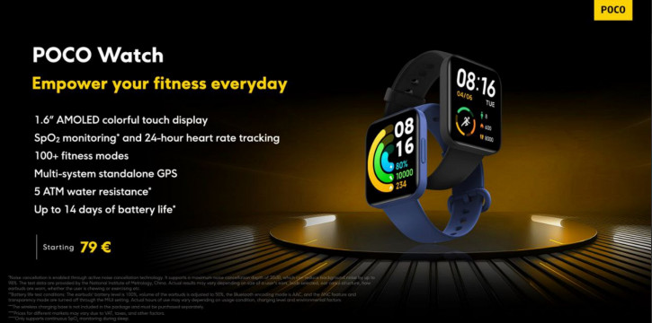  POCO Watch  POCO Buds Pro:  Genshin Impact 