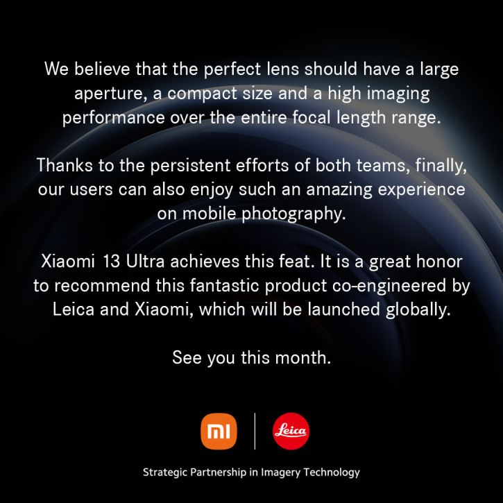 Официально: Xiaomi 13 Ultra с инновационной оптикой Leica в апреле