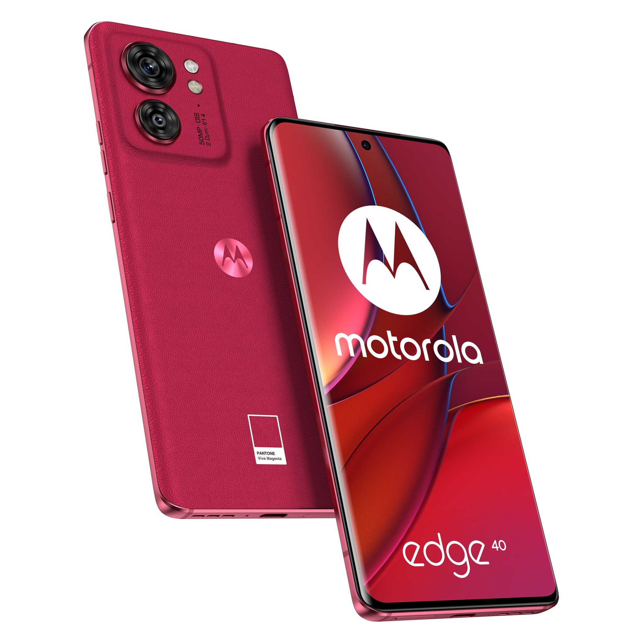 Viva Magenta! Пресс-фото двух новых расцветок Motorola Edge 40