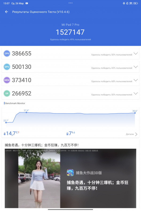 Обзор Xiaomi Pad 7 Pro: когда ИИ встал к месту