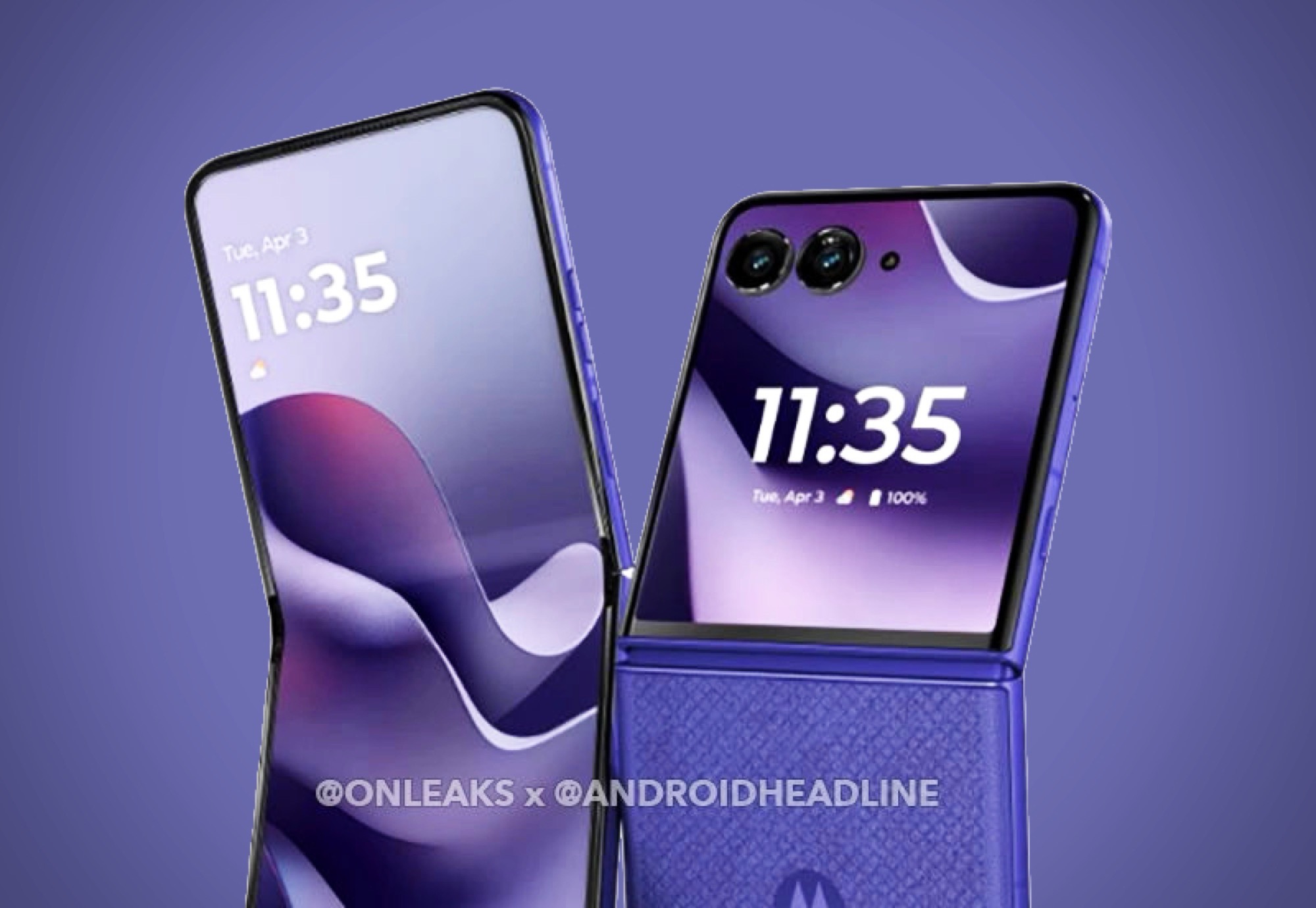 Две эффектные расцветки Motorola Razr 70 Ultra на пресс-снимках