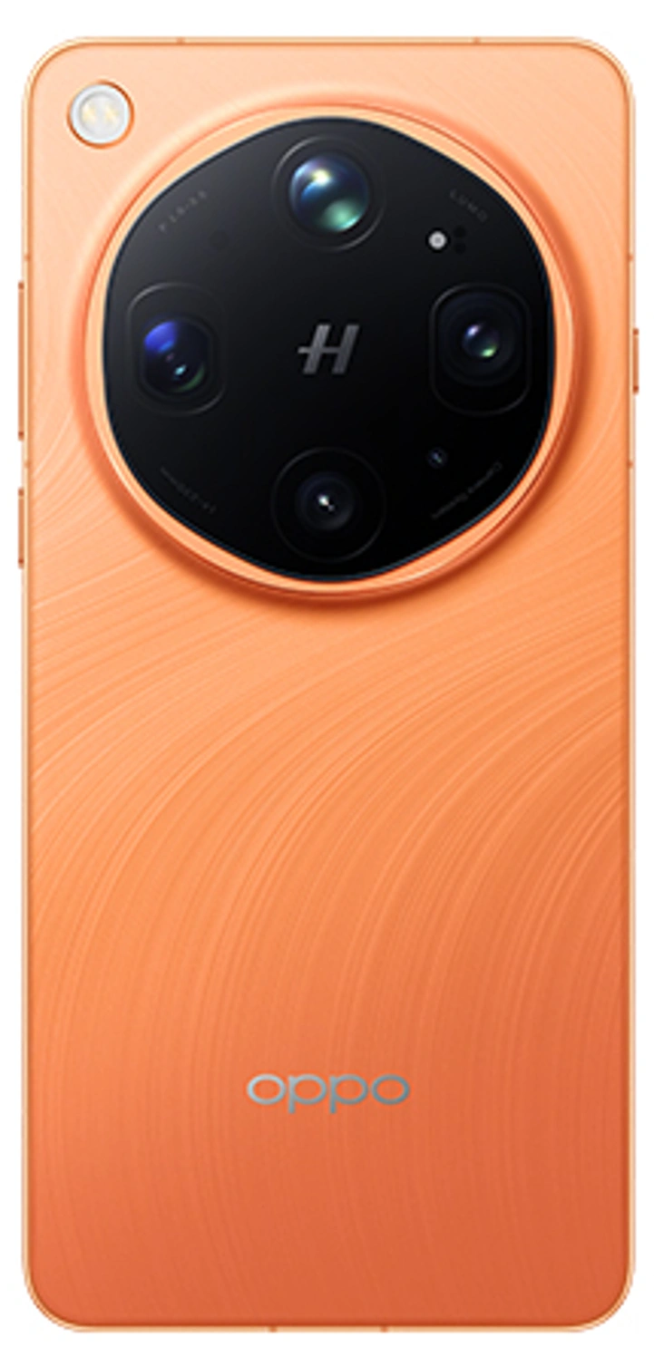 Пресс-фото OPPO Find X9 Ultra в оранжевом цвете со всех сторон