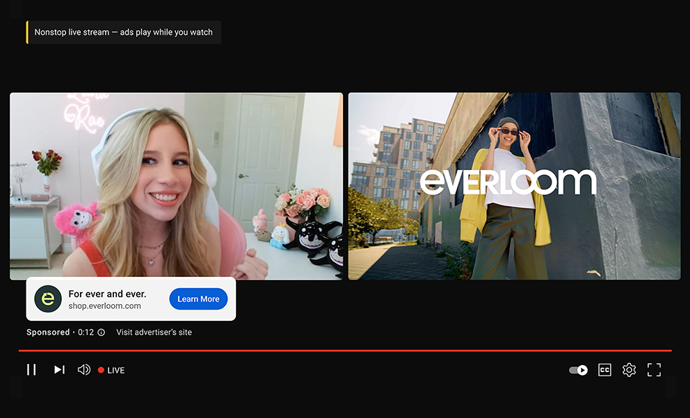 Реклама в YouTube теперь будет появляться даже во время стримов