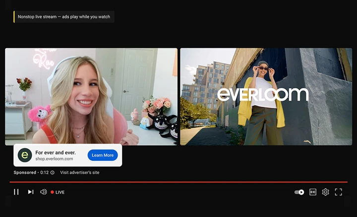 Реклама в YouTube теперь будет появляться даже во время стримов