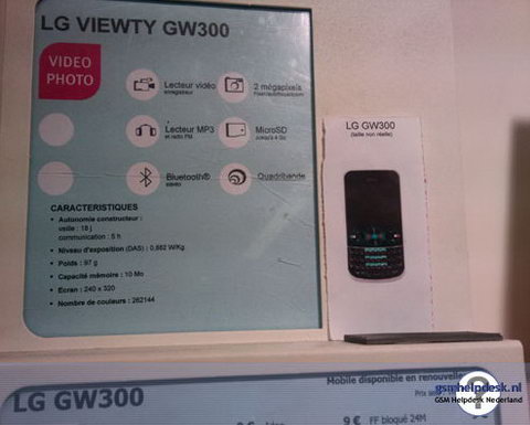 LG Viewty GW300