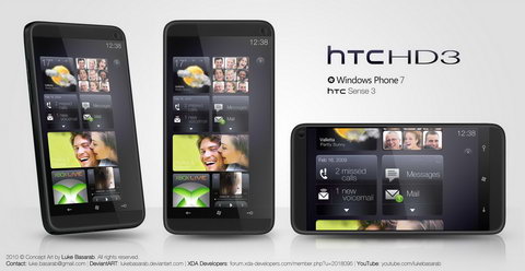 HTC HD3  Sense UI 3 