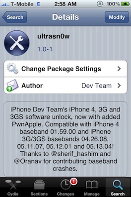 ultrasn0w 1.0-1   iPhone 4