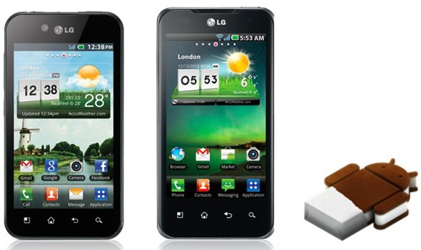 LG   Optimus 2X  Black  Android 4.0 ICS