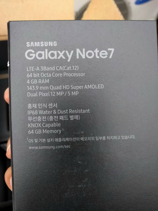  ,    Samsung Galaxy Note 7 