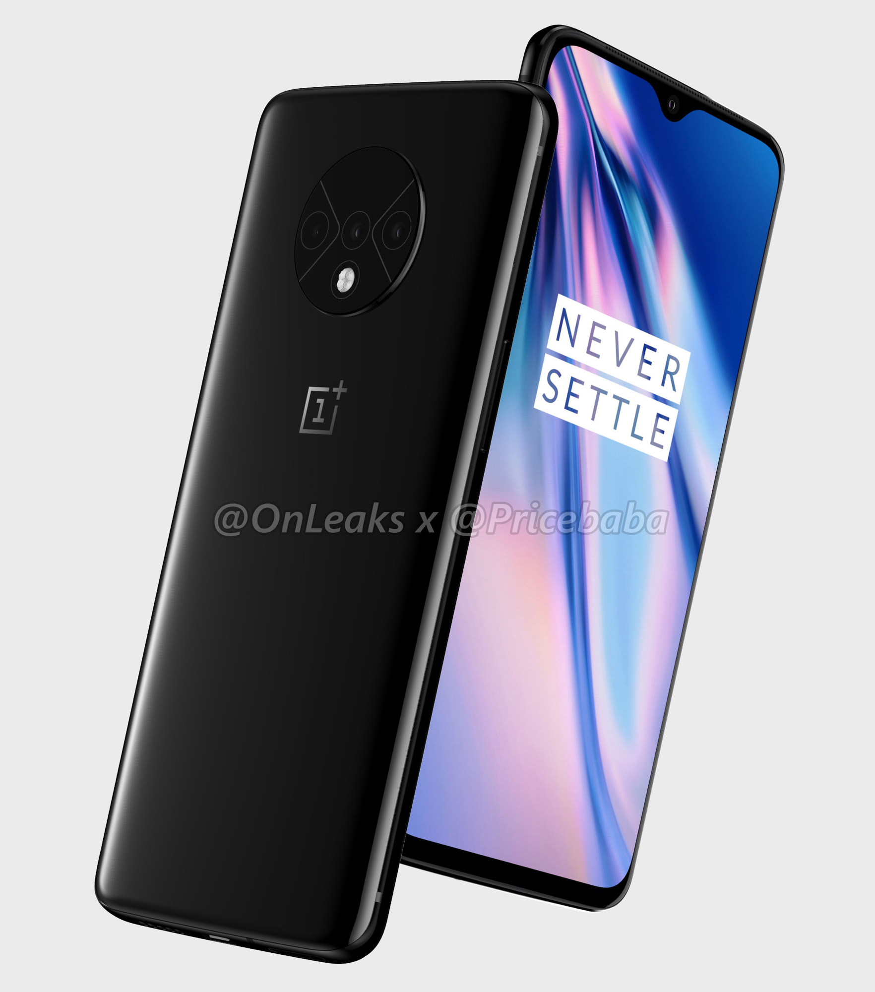 Рендеры и 3D-модель OnePlus 7T с круглой тройной камерой