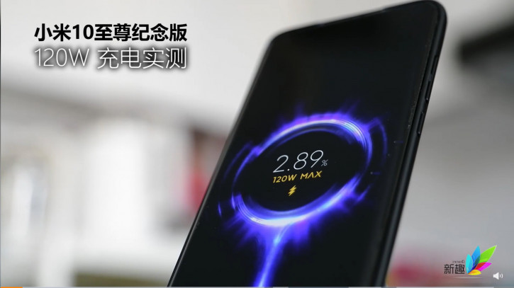 Xiaomi показала на видео, как быстро заряжается Mi 10 Ultra от 120 Вт