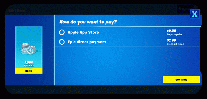  ? Fortnite    Google Play  App Store