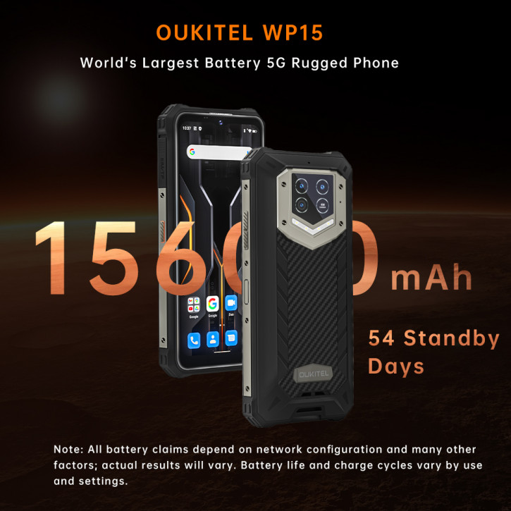 Премьера неубиваемого Oukitel WP15 с гигантской батареей на AliExpress