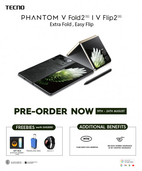 Tecno Phantom V Fold 2  V Flip 2:     