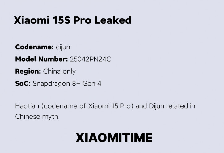 : Xiaomi 15S Pro     