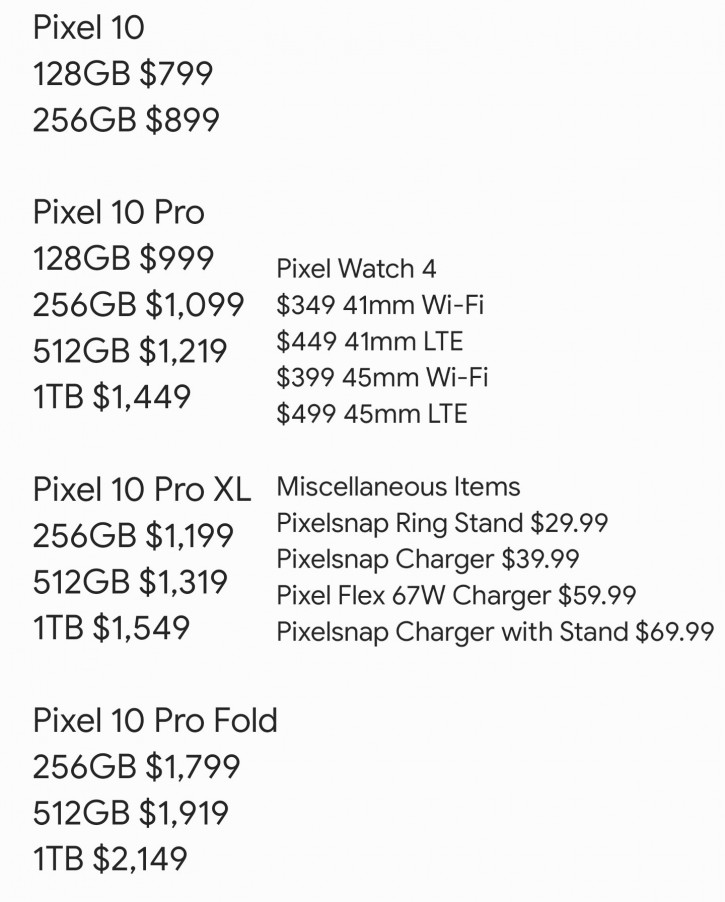    Google Pixel 10     