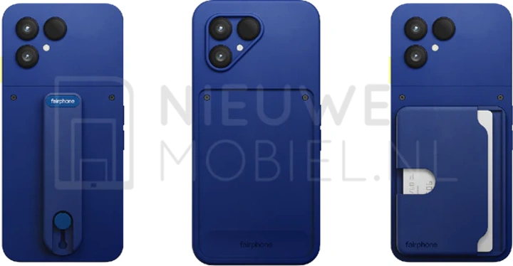 Пресс-фото Fairphone 6+ в синем цвете