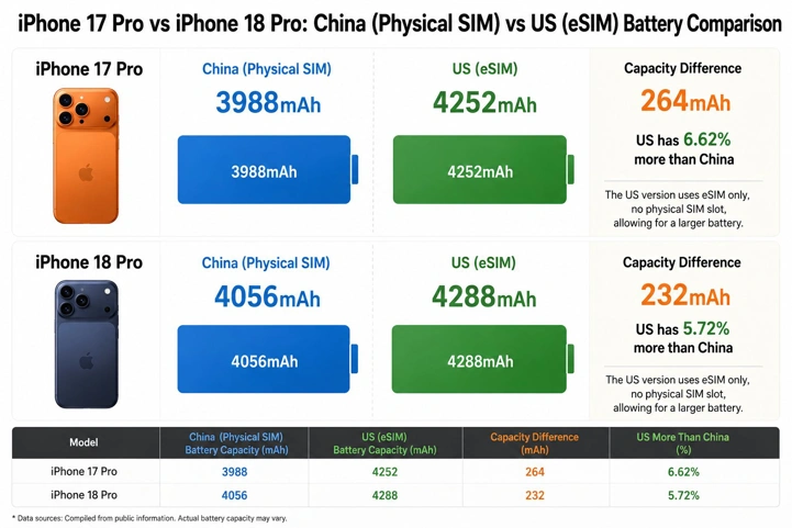 Шпионские фото батареи iPhone 18 Pro Max подтвердили апгрейд ёмкости