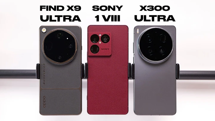 У кого лучше камера? vivo X300 Ultra vs Sony Xperia 1 VIII vs OPPO Find X9 Ultra