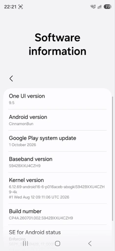 One UI 9.5 утекла в Сеть за полгода до запуска