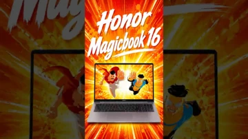 6 лет без лагов! Обзор Honor MagicBook 16 2026 за минуту #ноутбук #honor #magicbook #laptop