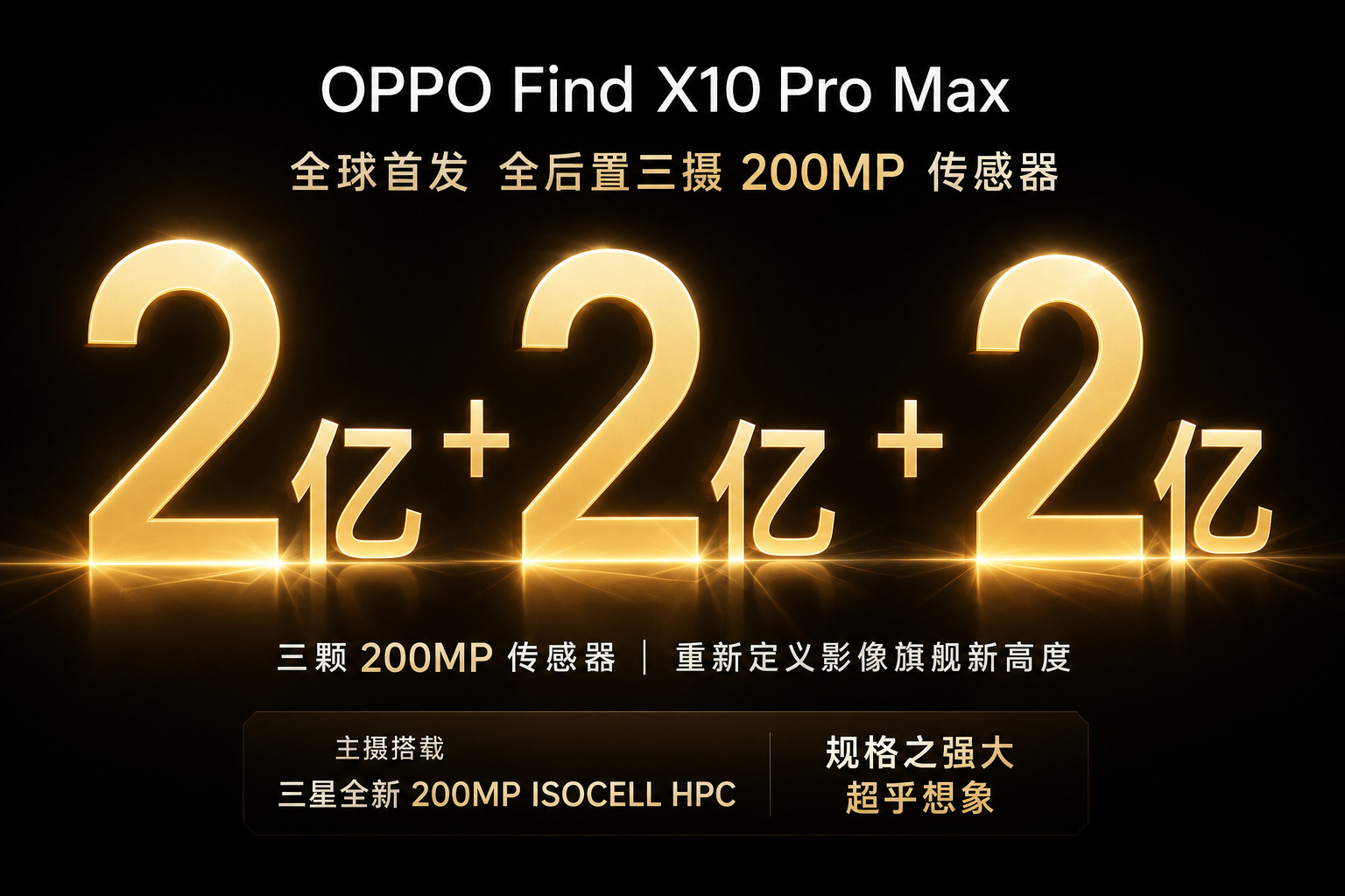 OPPO Find X10 Pro Max первым в истории получит три 200-Мп камеры