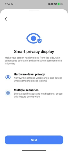 Xiaomi 18 получат Privacy Display, как в Galaxy S26 Ultra: скриншоты