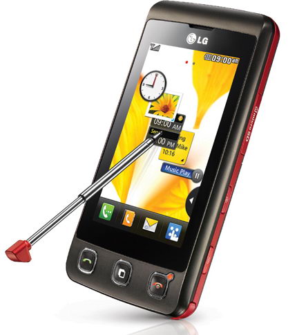LG KP500: доступный тачфон в продаже в России