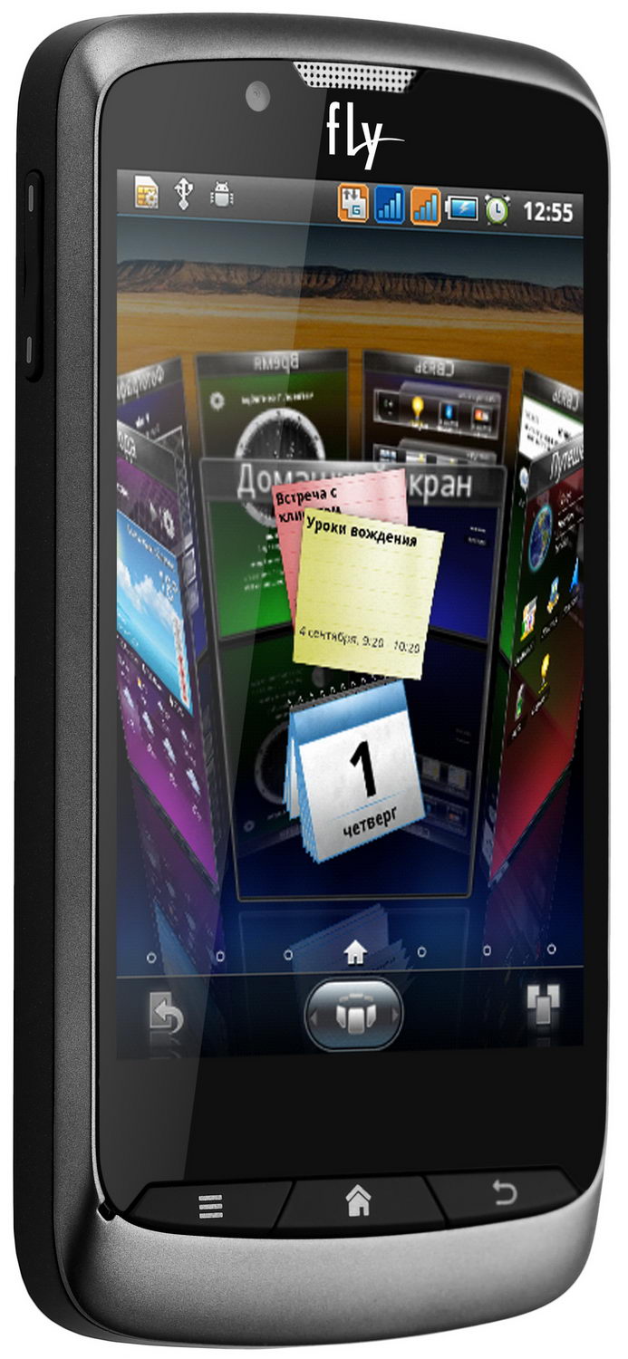 Fly Blackbird: недорогой смартфон с Android 2.3.4 и 2 SIM