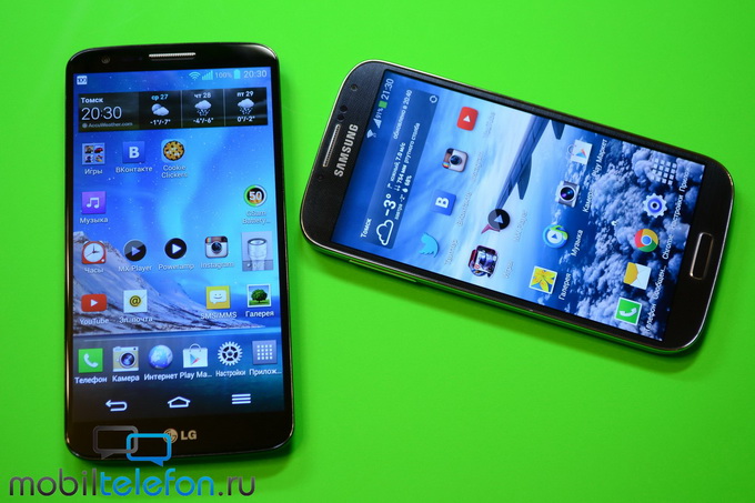 Обзор-сравнение LG G2 и Samsung Galaxy S4