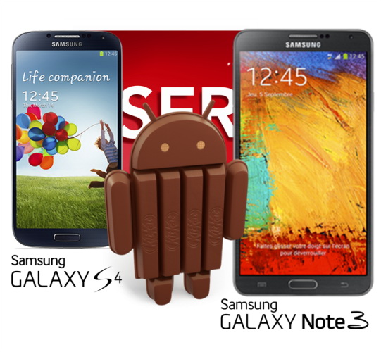 Samsung Galaxy S4  Note 3  Android 4.4 KK   