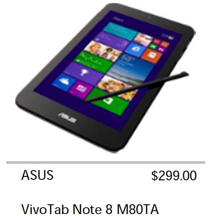     Windows- ASUS VivoTab Note 8