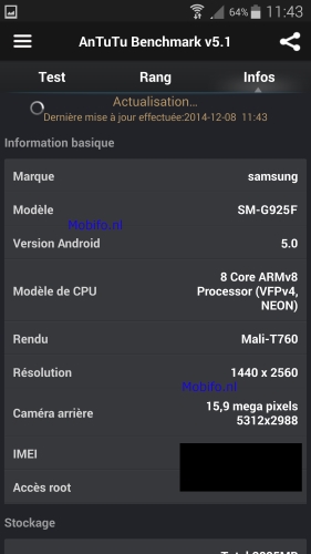 Samsung Galaxy S6  16-    AnTuTu