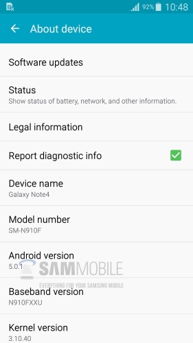 Samsung Galaxy Note 4  Note Edge   Android 5.0.1