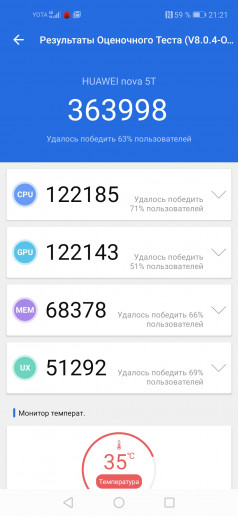  Huawei Nova 5T:   