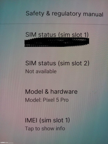 Pixel 5 Pro, Pixel XE  Pixel mini:     