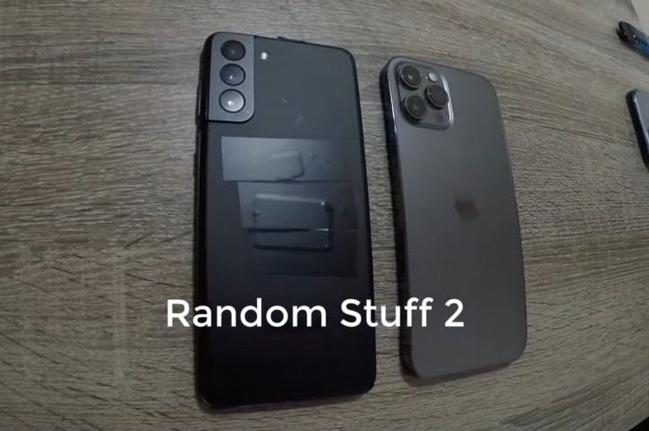 Samsung Galaxy S21+  c iPhone 12 Pro  