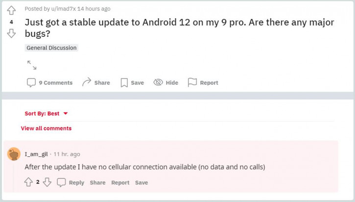 OnePlus 9  9 Pro  Android 12,      