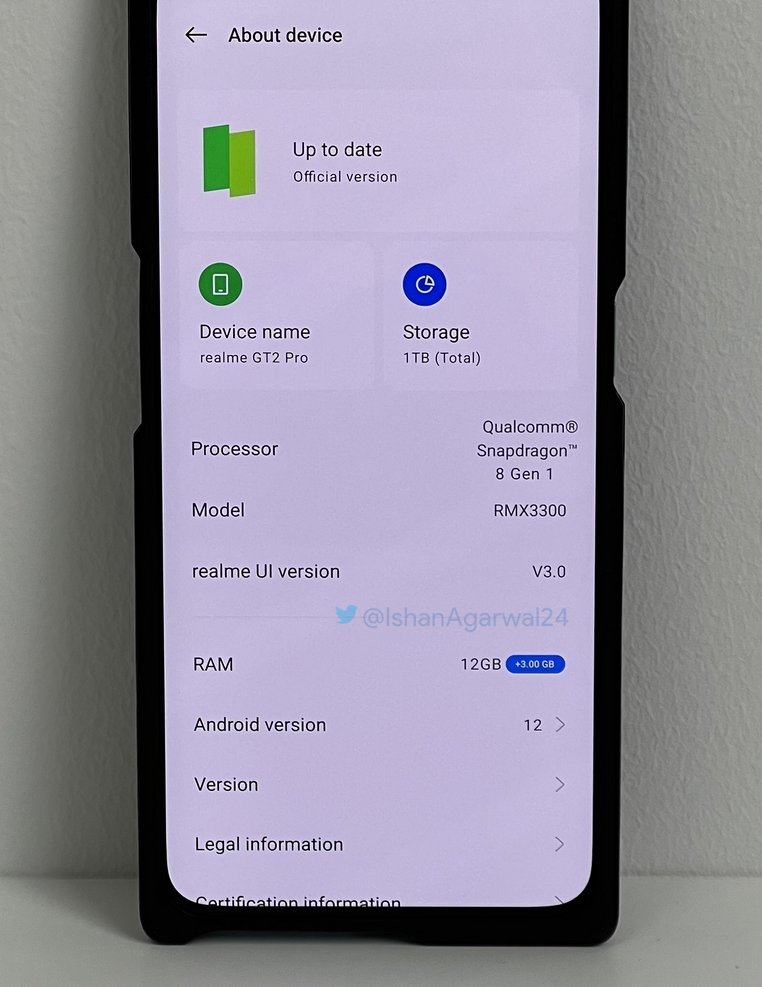 Realme gt 2 pro презентация