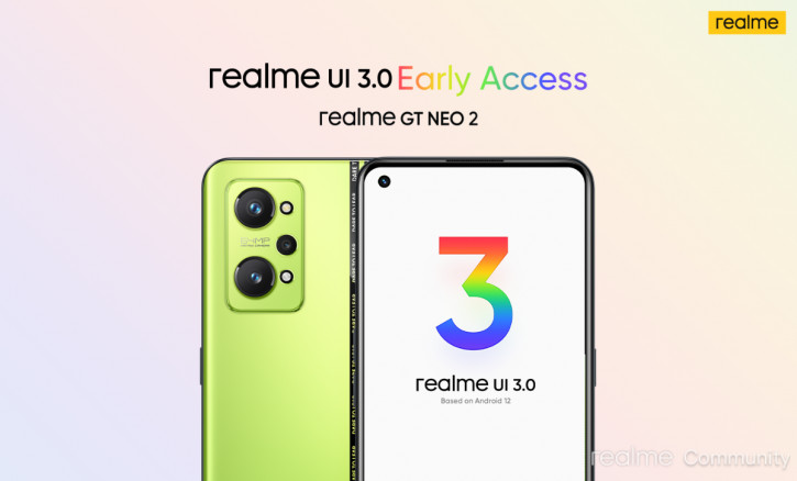 Realme GT Neo 2     Realme UI 3.0  Android 12