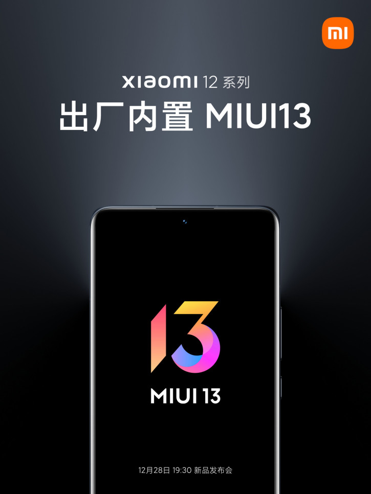   : Xiaomi 12  12 Pro   MIUI 13  