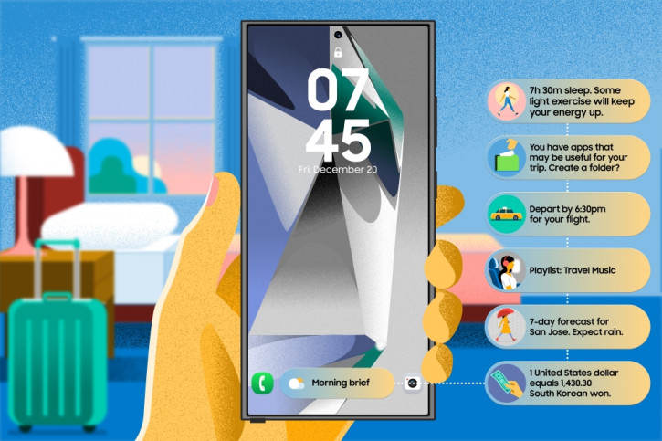 Samsung Now Bar -  Dynamic Island  Galaxy S25:  