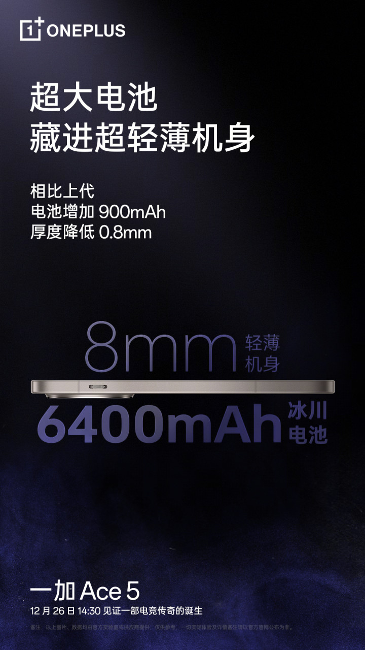 OnePlus Ace 5    