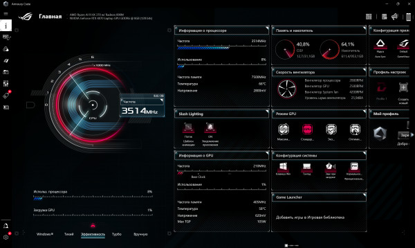  ASUS ROG Zephyrus G 16 GU605WI:   