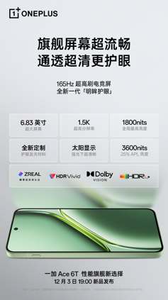 Продвинутая периферия OnePlus Ace 6T раскрыта тизерами