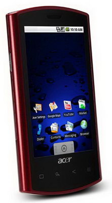 Acer Liquid e: «жидкий» тачфон на Google Android 2.1
