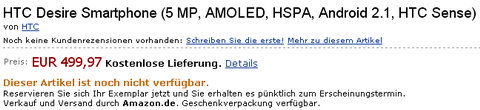htc desire amazon
