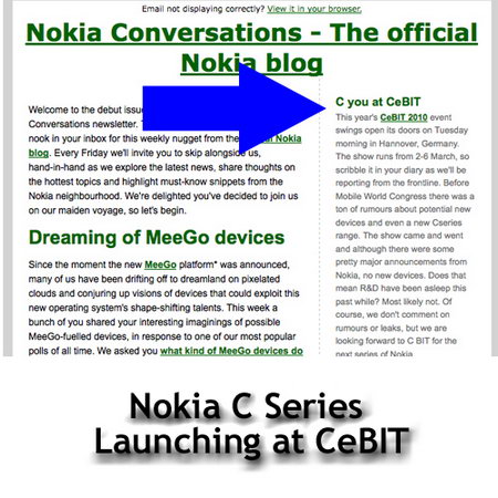 Nokia C3, C5 и C6 будут представлены на CeBIT 2010