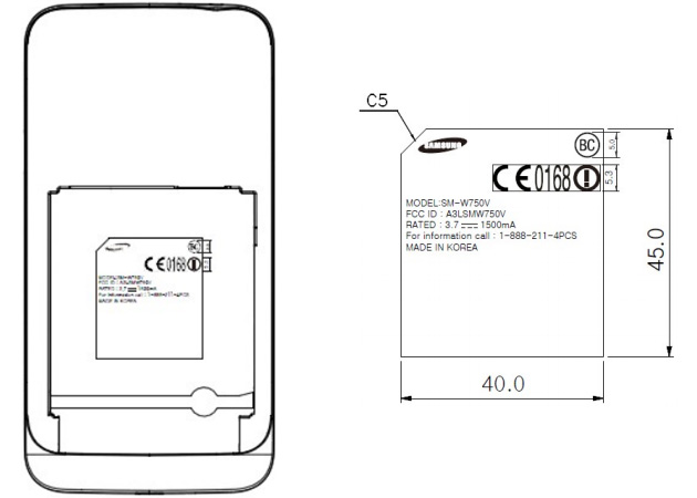 WP- Samsung SM-W750V   FCC