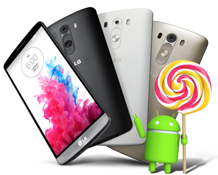 Российские LG G3 получают Android 5.0 Lollipop